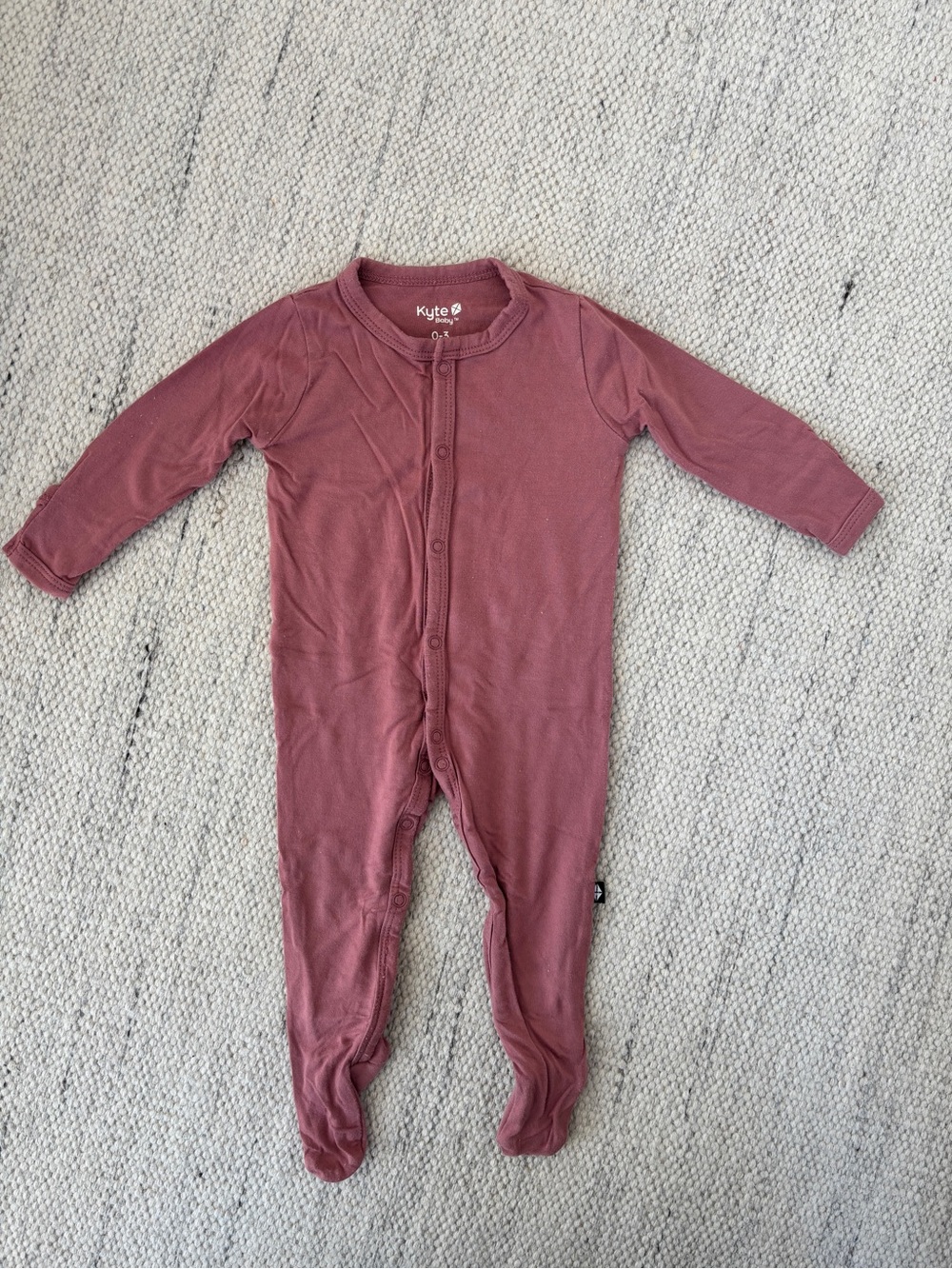 Kyte Baby Dusty Rose Snap Footie